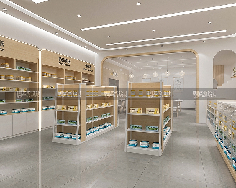 美容药店设计效果图设计化妆品理发店铺装修设计（图ZMjYzNzY1NTYw） - 商业空间设计 - 站酷设计师艺瀚设计中心原创素材 - 站酷ZCOOL