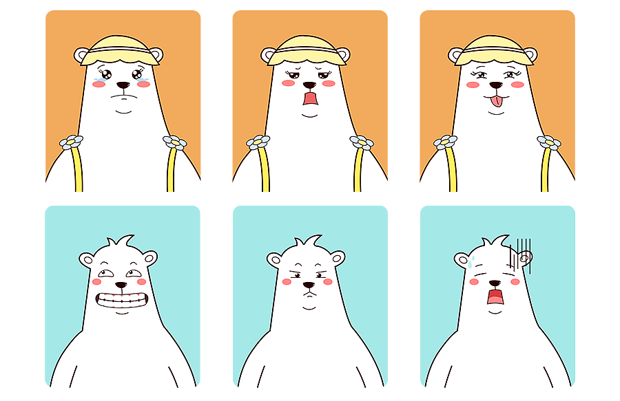 熊BABA的一家（图ZODU2ODgyNDA=） - IP形象 - 站酷设计师芳芳来了原创素材 - 站酷ZCOOL
