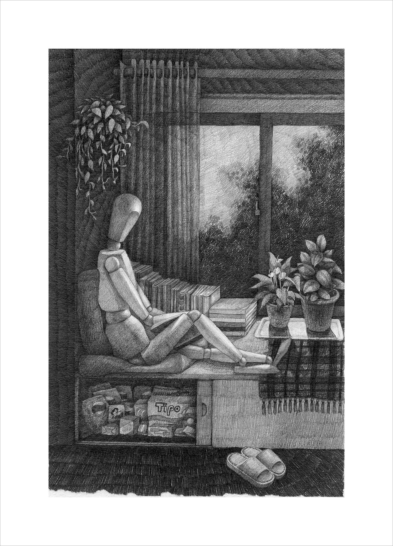 静（图ZNTU2MzI0MzY=） - 艺术插画 - 站酷设计师白芷之事原创素材 - 站酷ZCOOL