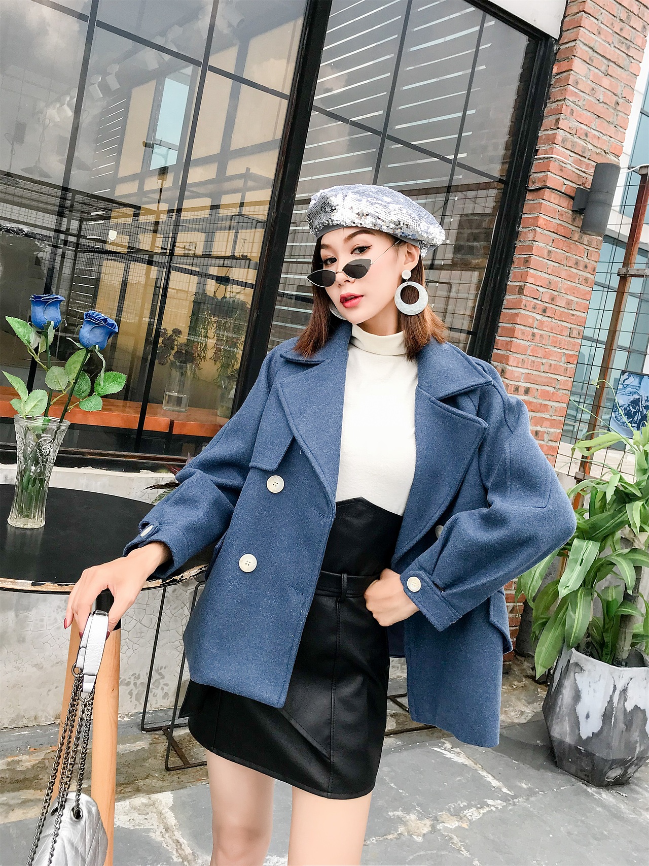 淘宝女装针织衫秋冬装拍摄全包一件起拍