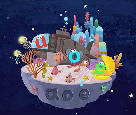 儿插——拼音世界（图ZMTg2Nzg1NjYw） - 儿童插画 - 站酷设计师光芒万丈的葵酱原创素材 - 站酷ZCOOL