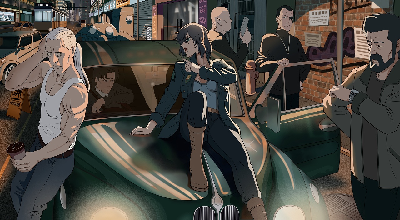 攻壳机动队同人插画