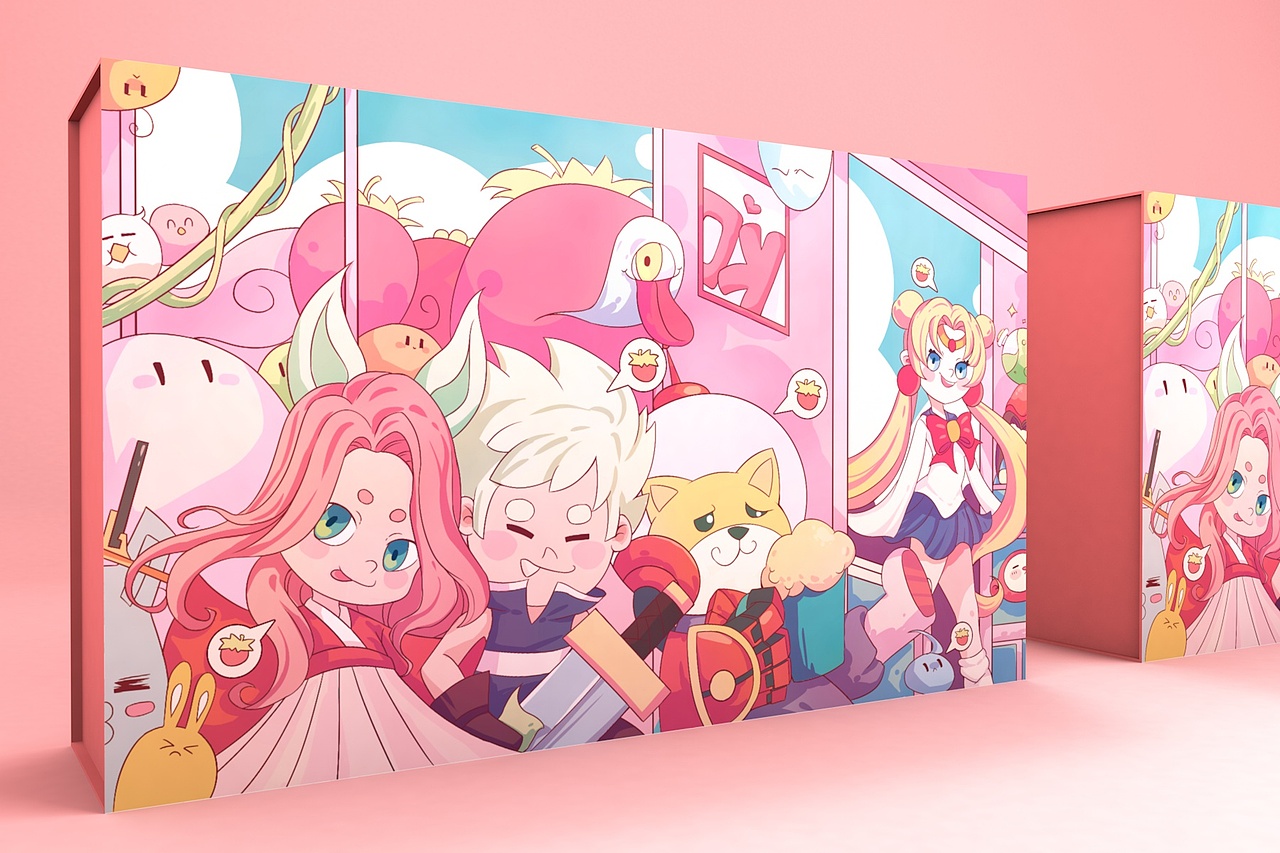 草莓创意手绘包装盒（图ZMTMzMzQxODM2） - 包装 - 站酷设计师造物视觉品牌设计原创素材 - 站酷ZCOOL