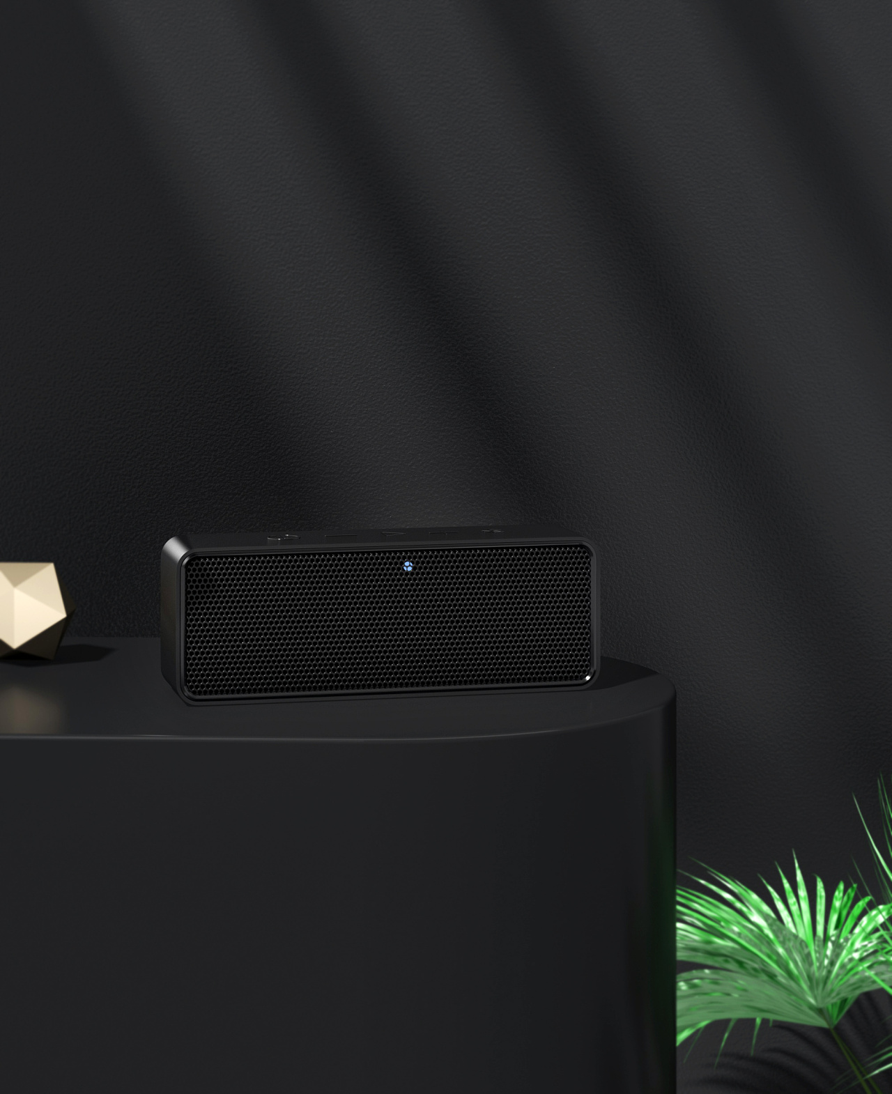 一组蓝牙音响的建模和场景渲染图