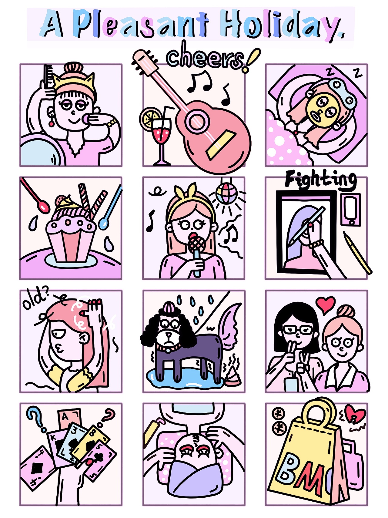 十一假期（圖ZMjczMDM4ODcy） - 商業(yè)插畫 - 站酷設(shè)計師甜橙sweetorange原創(chuàng)素材 - 站酷ZCOOL