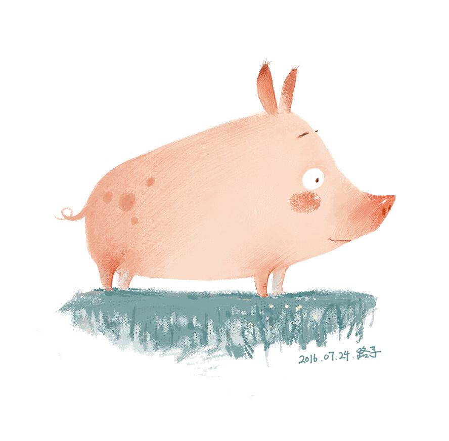 向往的小猪|插画|儿童插画|路子西亚 - 原创作品 - 站酷 (zcool)