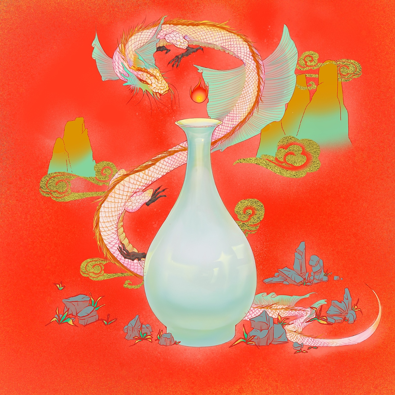 文物遇见插画——全国博物馆文物主题插画（图ZMjc4NDYxMDIw） - 创作习作 - 站酷设计师千封月原创素材 - 站酷ZCOOL