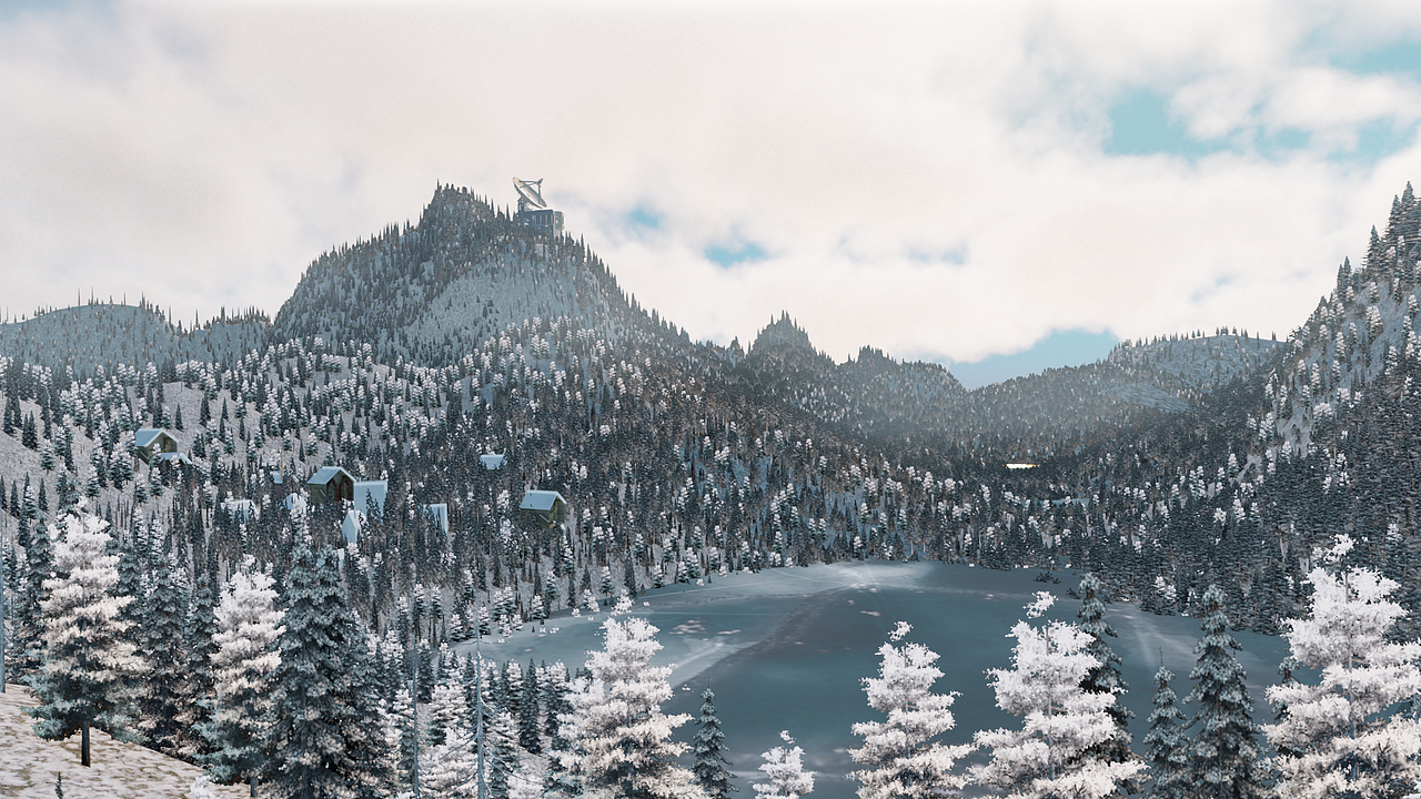 blender原创之三体长白山红岸基地