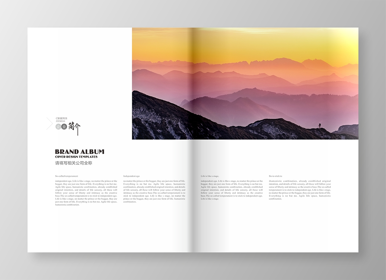 一些企业简介（图ZMjU4OTk0NzMy） - 书籍/画册 - 站酷设计师初学2018原创素材 - 站酷ZCOOL