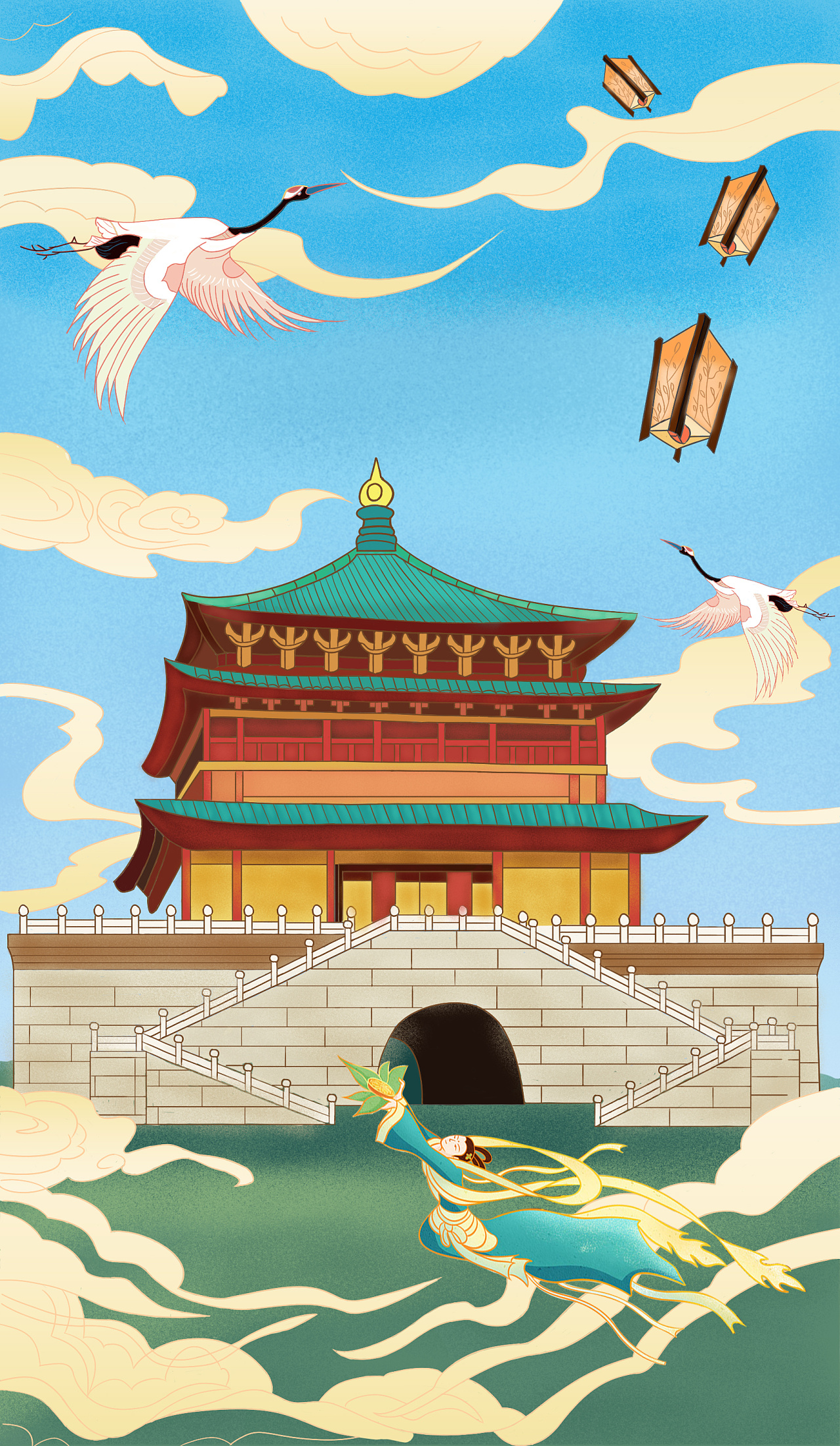 古风手绘海报练习