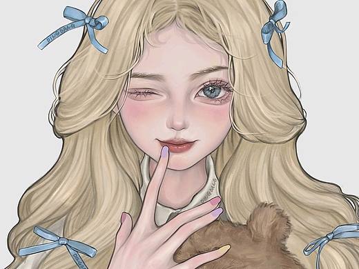 少女厚涂头像分享