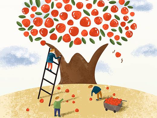 五一 插画（个人主页-ZMjc1NTMzNDA=） - 商业插画 - 站酷设计师愚人0908原创素材 - 站酷ZCOOL