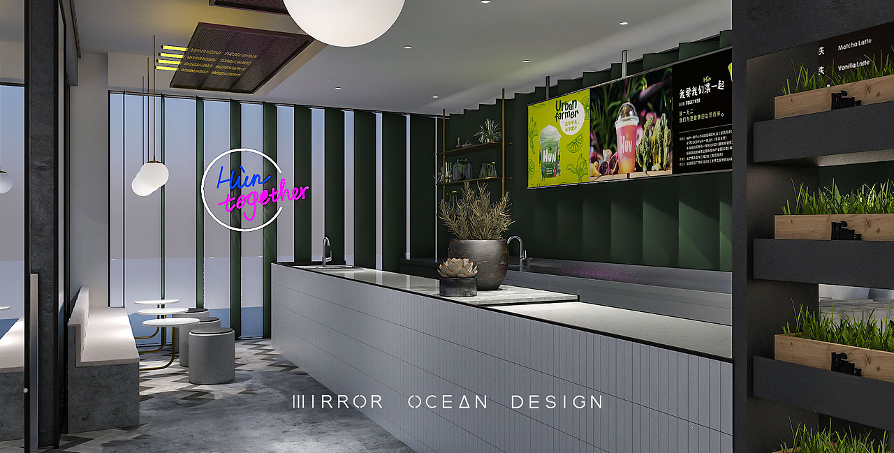 HUN混果汁 卓悦INTWON店 空间设计（图ZMTY2Njg1NjY4） - 家装设计 - 站酷设计师MOD设计实验室原创素材 - 站酷ZCOOL