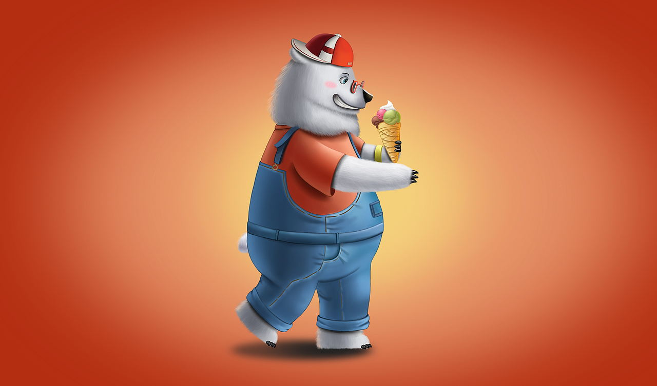 长安cs55吉祥物熊五基础形象设计