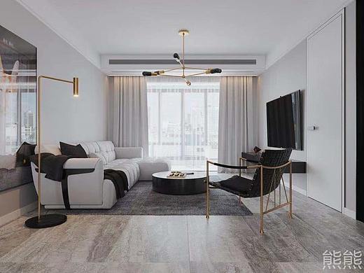 现代轻奢风效果图