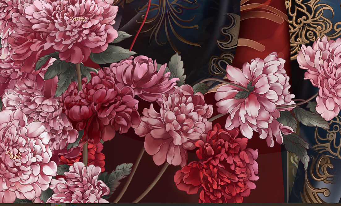 春色-牡丹|插画|商业插画|武竹 - 原创作品 - 站酷 (zcool)