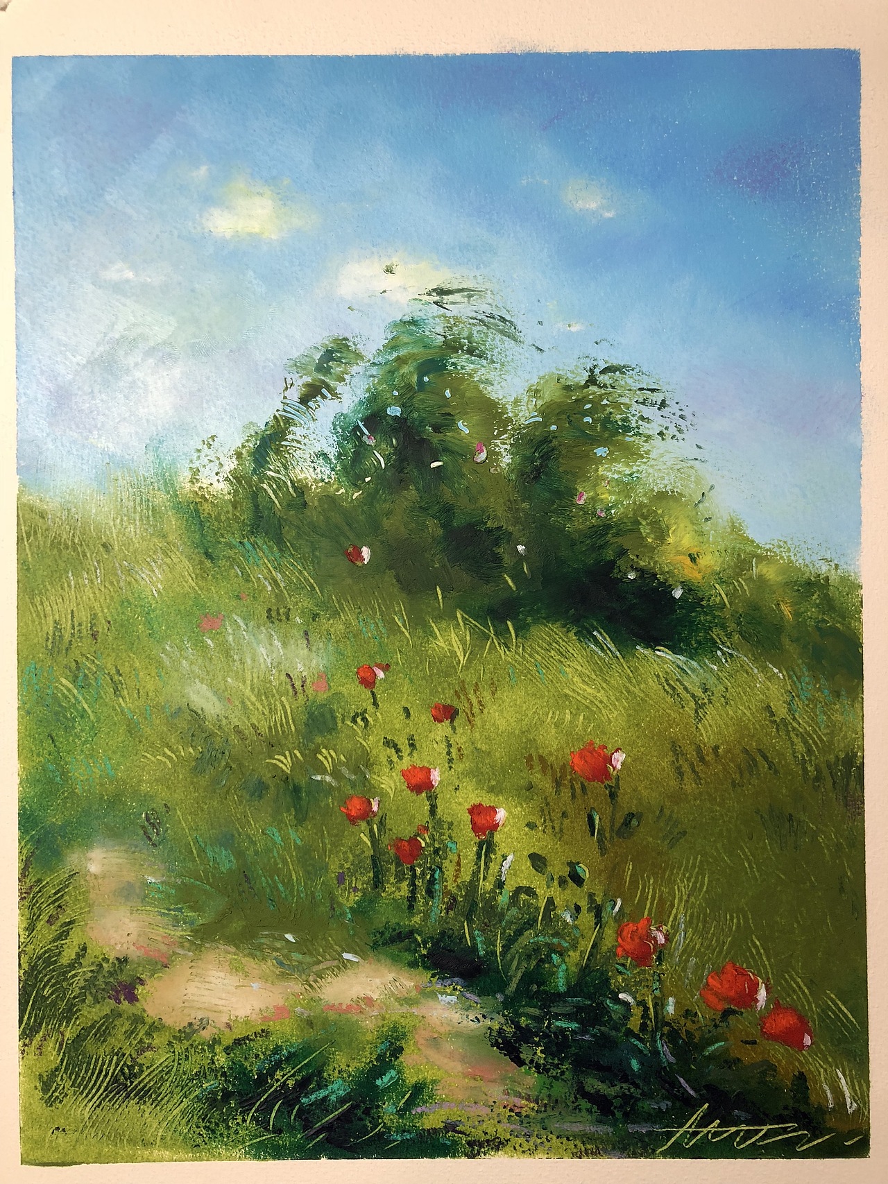 原创作品纯艺术绘画油性粉彩作品199油画15木下彩铅近期的一些油画棒