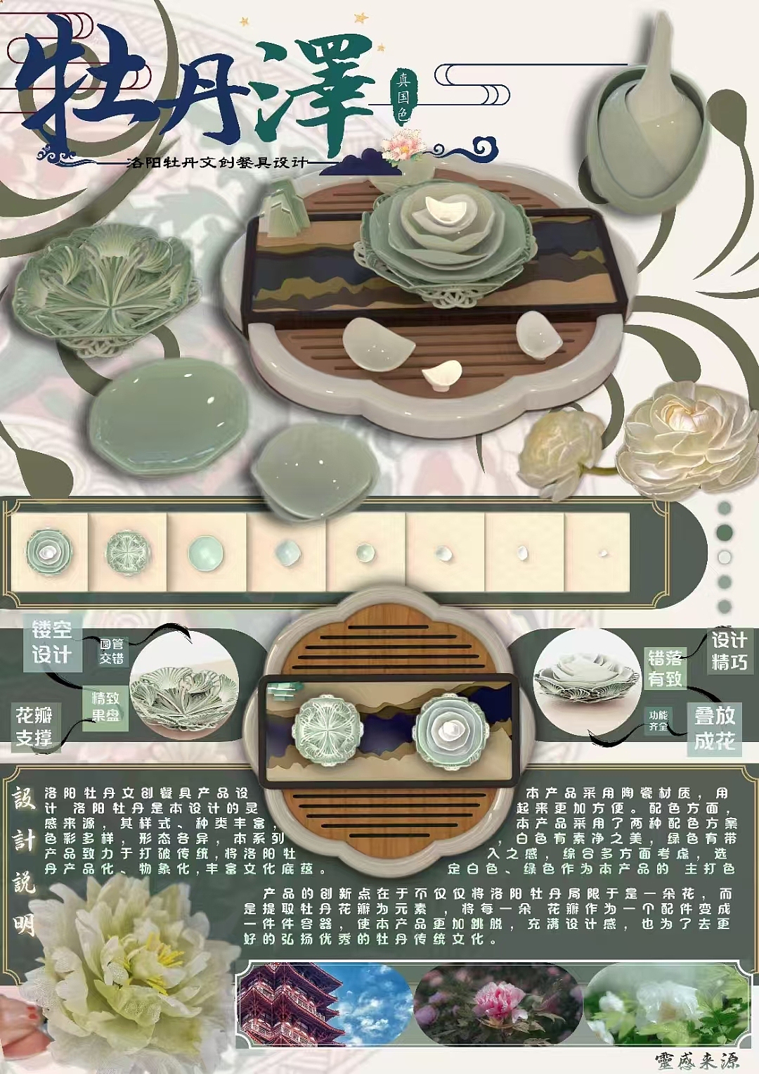 💐产品设计丨洛阳牡丹瓷器展板设计💐（图ZMzc5MDQwNDky） - 海报 - 站酷设计师梓淇设计原创素材 - 站酷ZCOOL