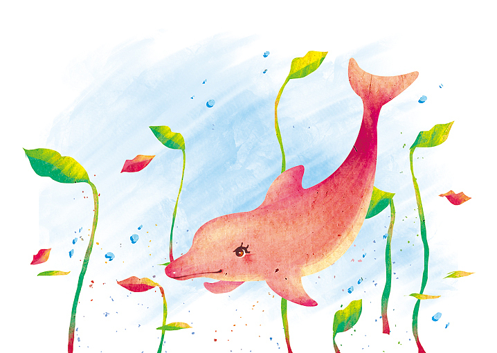 当然海豚妈妈也来了（图ZNTAyNzcxMTI=） - 商业插画 - 站酷设计师仨俩一原创素材 - 站酷ZCOOL
