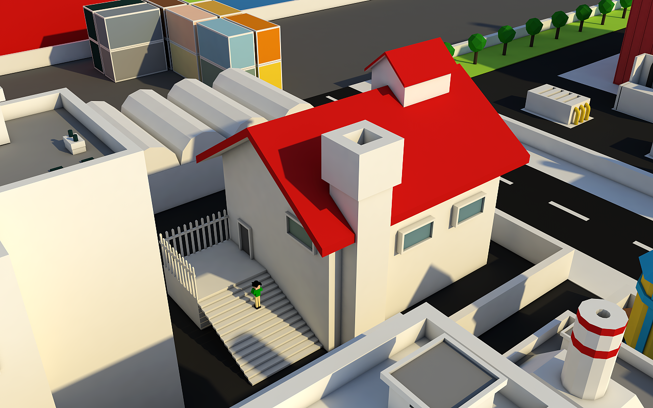 lowpoly扁平化风格临摹