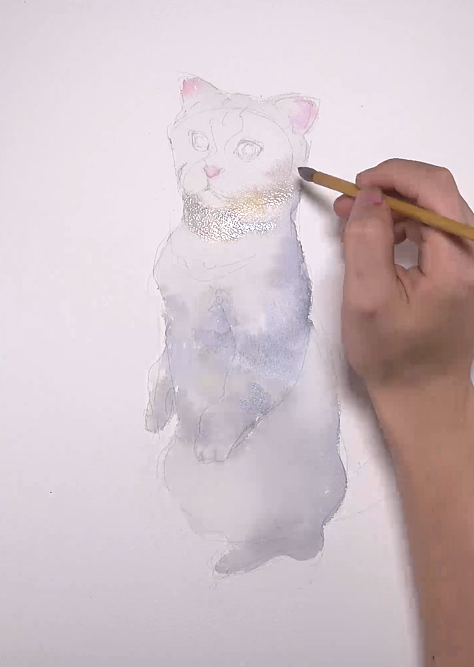 呆呆的小猫（图ZMTc5Mzg3MzA4） - 绘画 - 站酷设计师萃艺博课堂原创素材 - 站酷ZCOOL