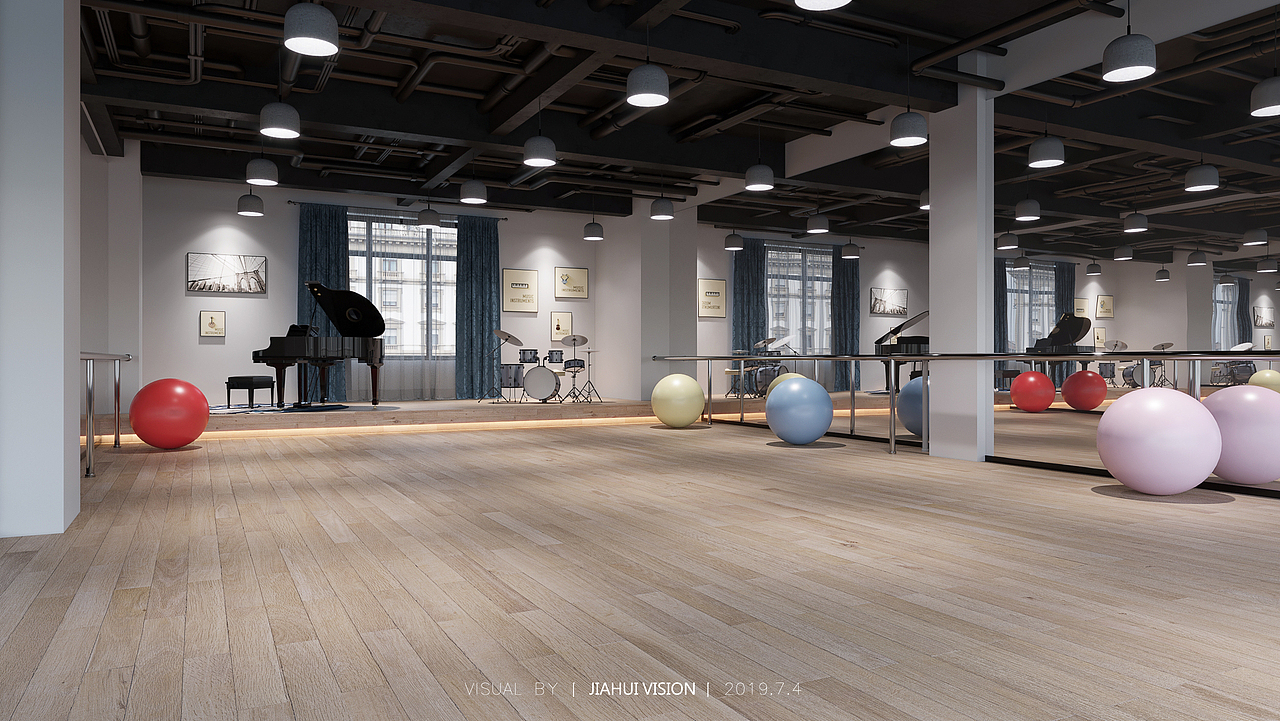 舞蹈室（图ZMTY1ODE0Nzk2） - 建筑/空间 - 站酷设计师JIADesign原创素材 - 站酷ZCOOL
