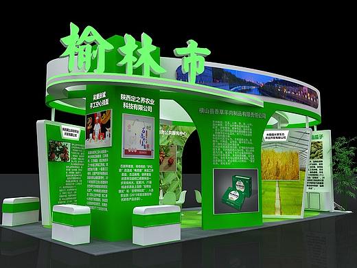 地方展位展会展台展览展点工装家装快闪店3d效果图设计