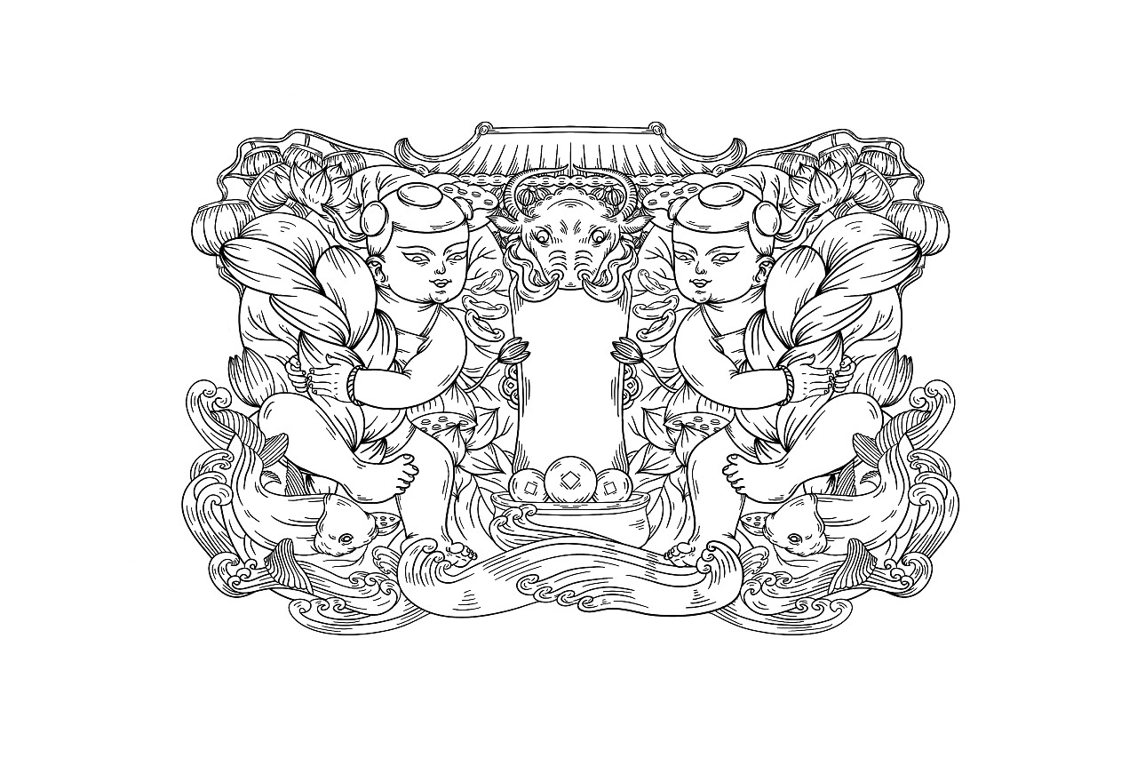 天津年礼-麻花（图ZMjQxMjE4Njg0） - 包装 - 站酷设计师九点了原创素材 - 站酷ZCOOL