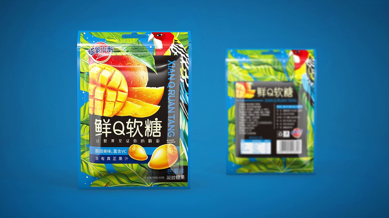 维高×蜡笔小新-鲜Q软糖包装设计