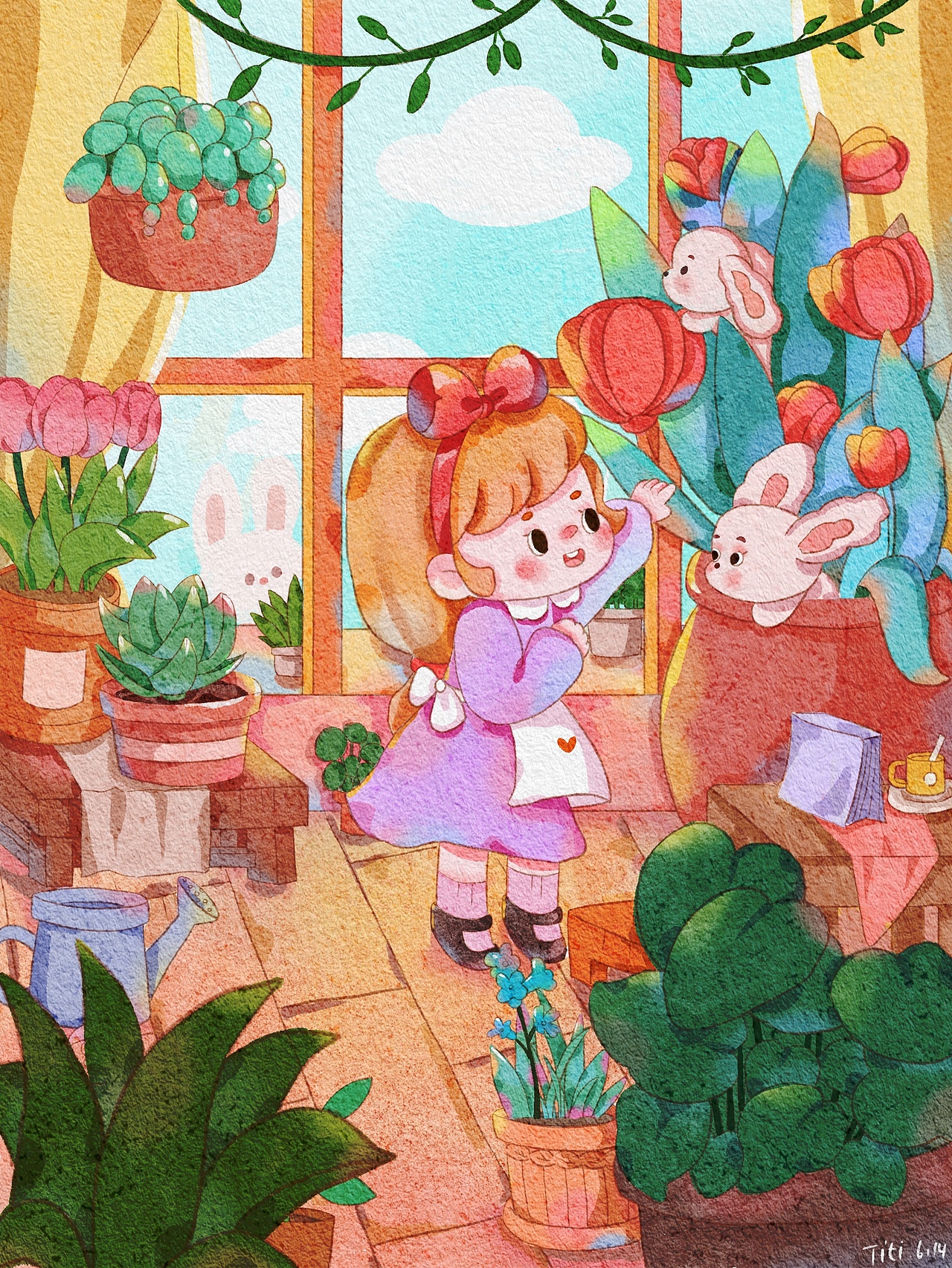 浪漫的季节（图ZMzA0ODU2MjY0） - 儿童插画 - 站酷设计师画画的titi原创素材 - 站酷ZCOOL