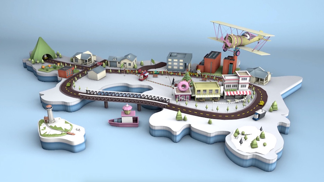 《城市圣诞》3d动态影像（图ZNTIxNDcxOTY=） - 动画/影视 - 站酷设计师蛋蛋林原创素材 - 站酷ZCOOL