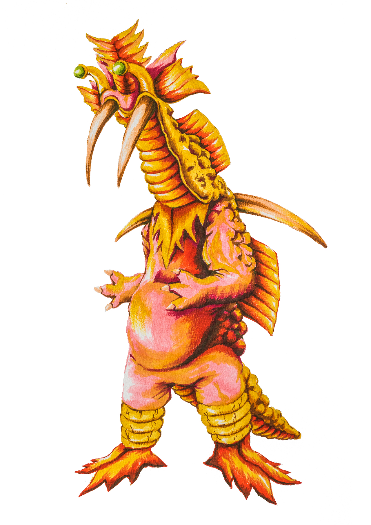 怪兽侵略计划昭和画报风格怪兽