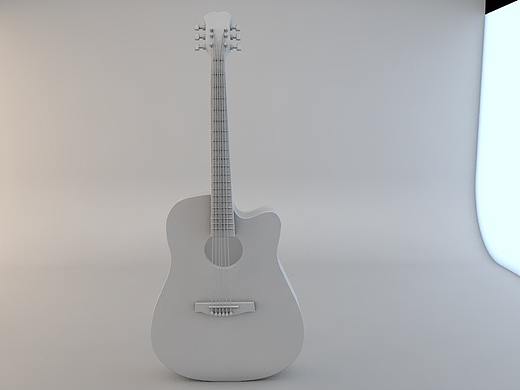 C4D建模（吉他）