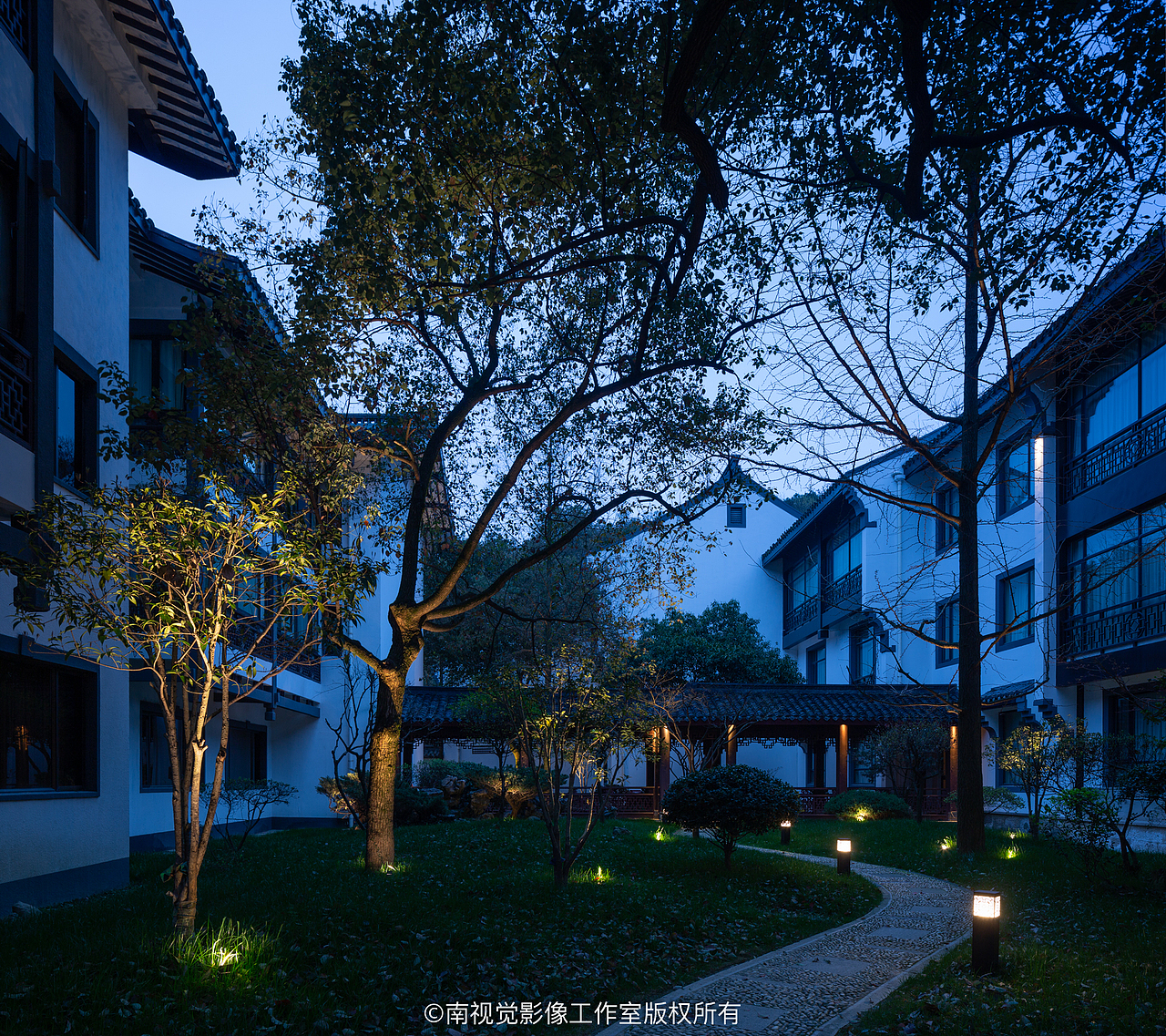 绍兴饭店景观照明设计拍摄酒店建筑空间摄影南视觉影像