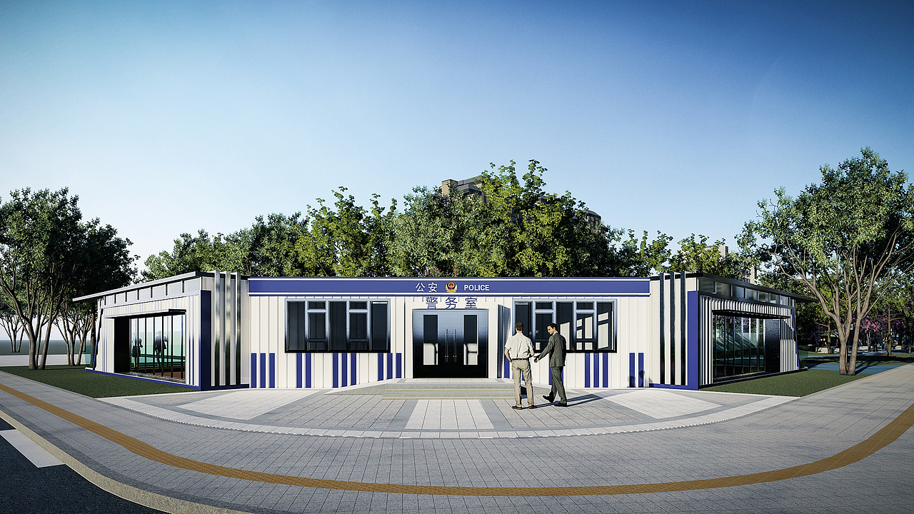 集装箱警务室_景观设计_江屿-站酷zcool