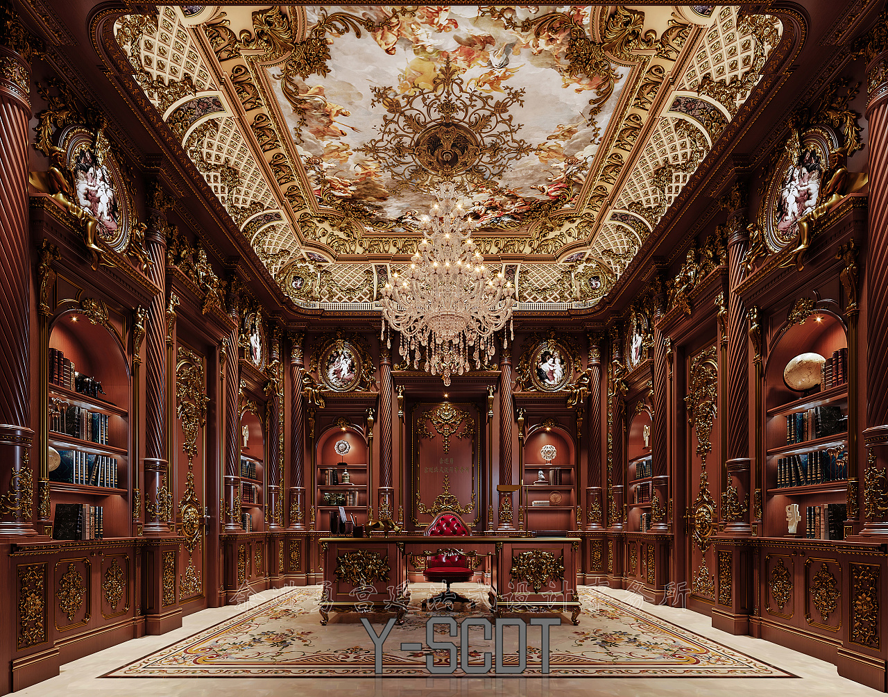 宫廷法式|空间|家装设计|无色____风 - 原创作品 - 站酷 (zcool)