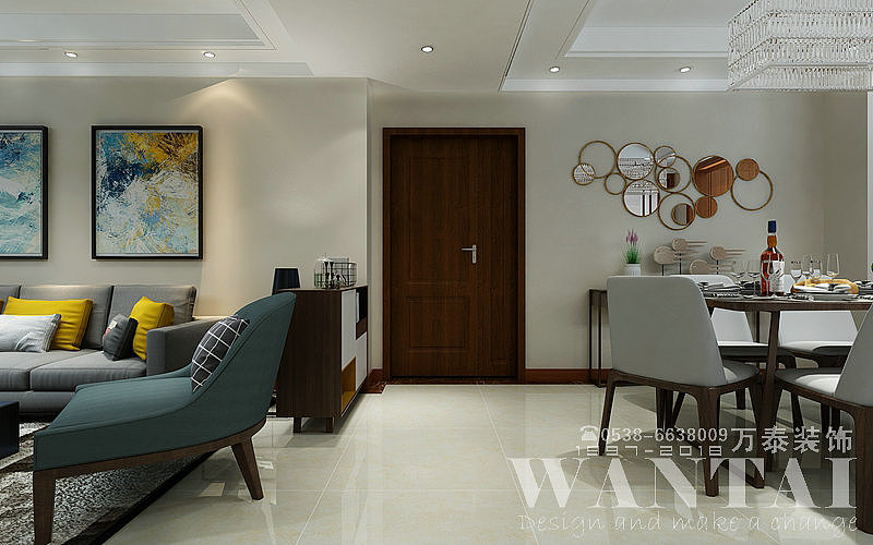 泰安万泰装饰|泰安长城一品130m²现代装修|宋洪超