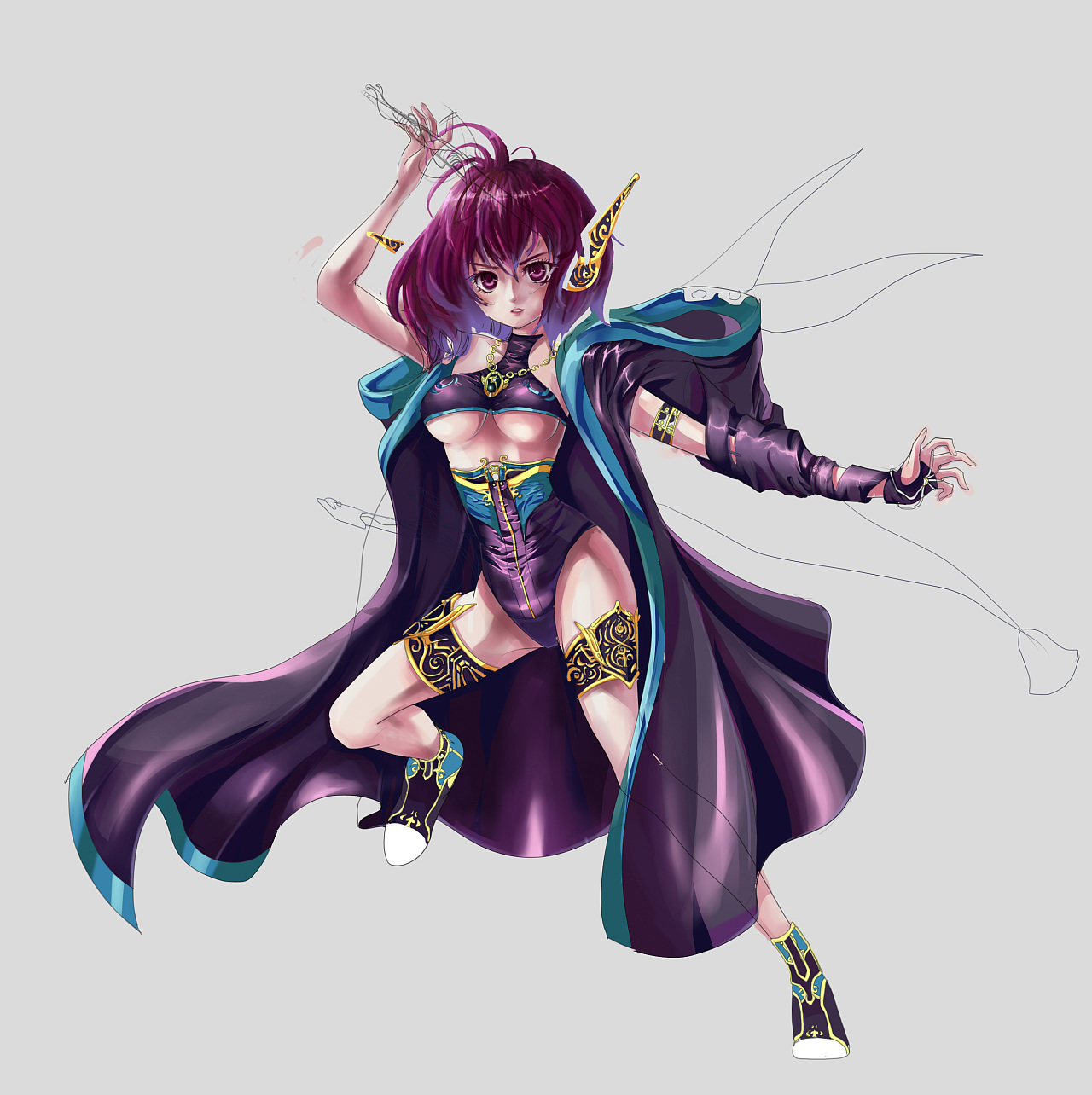 原创挣脱束缚的少女