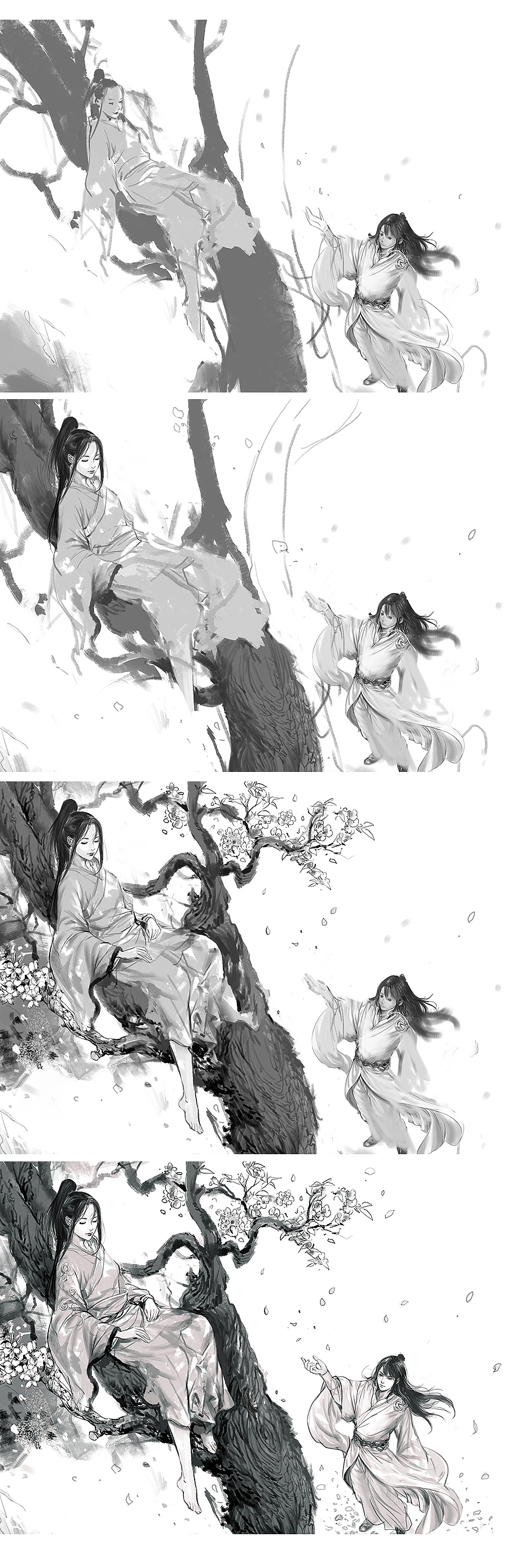 古风插画一组（图ZMTEyMjAyMjYw） - 商业插画 - 站酷设计师董绍华原创素材 - 站酷ZCOOL