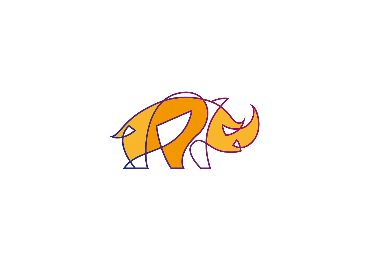 动物-犀牛logo|平面|logo|sexoldman 原创作品 站酷(zcool)