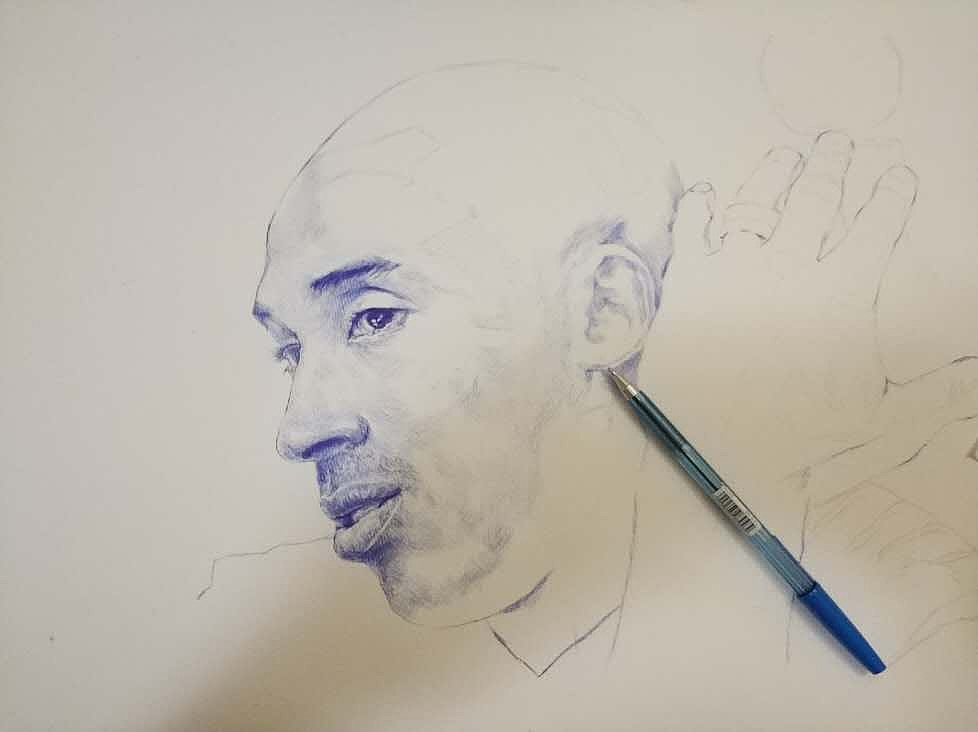 圆珠笔画_科比·布莱恩特