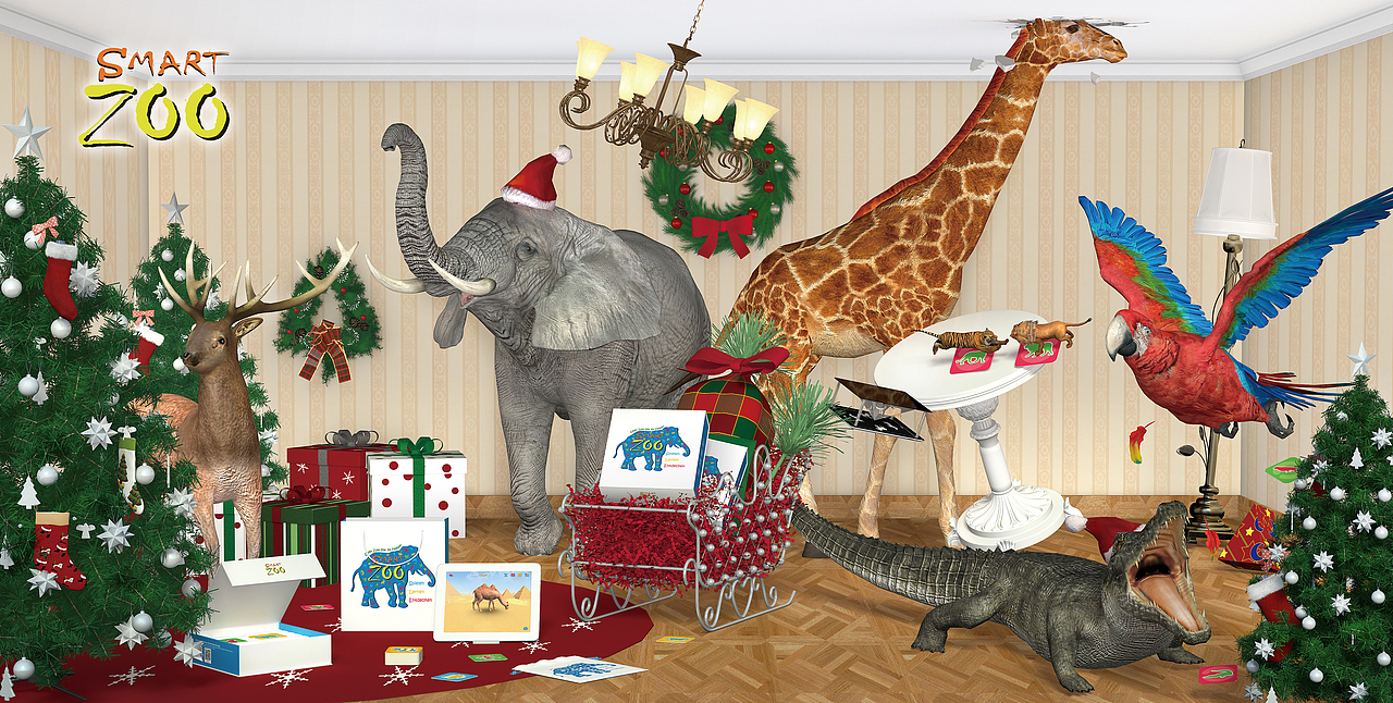 AMAZING ZOO奇妙动物园圣诞海报
