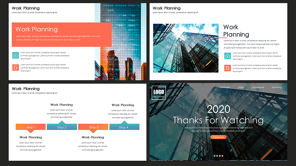 【耀你好看】年中总结欧美时尚简约商务PPT