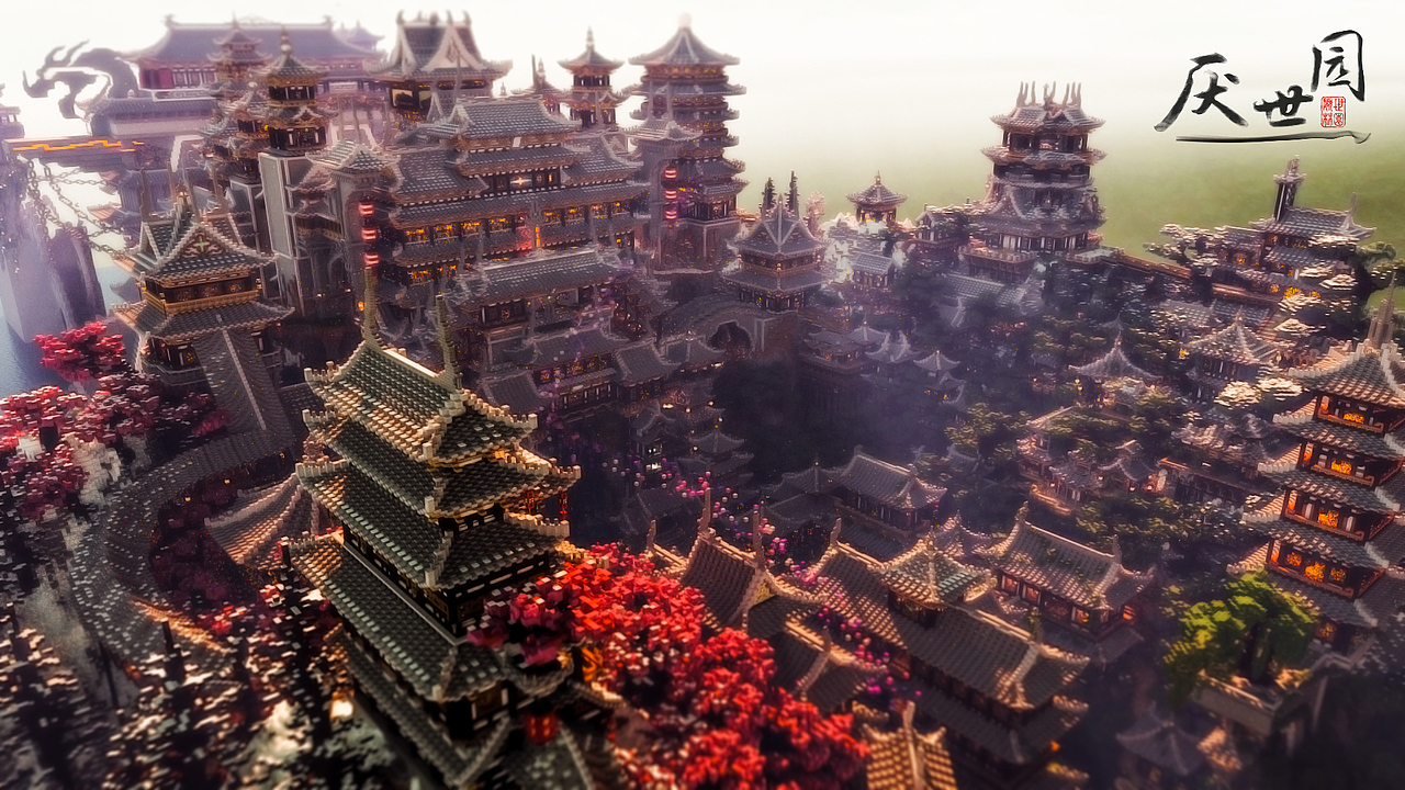 體素-C4D渲染超大型东亚幻想场景系列—by NamelessTag