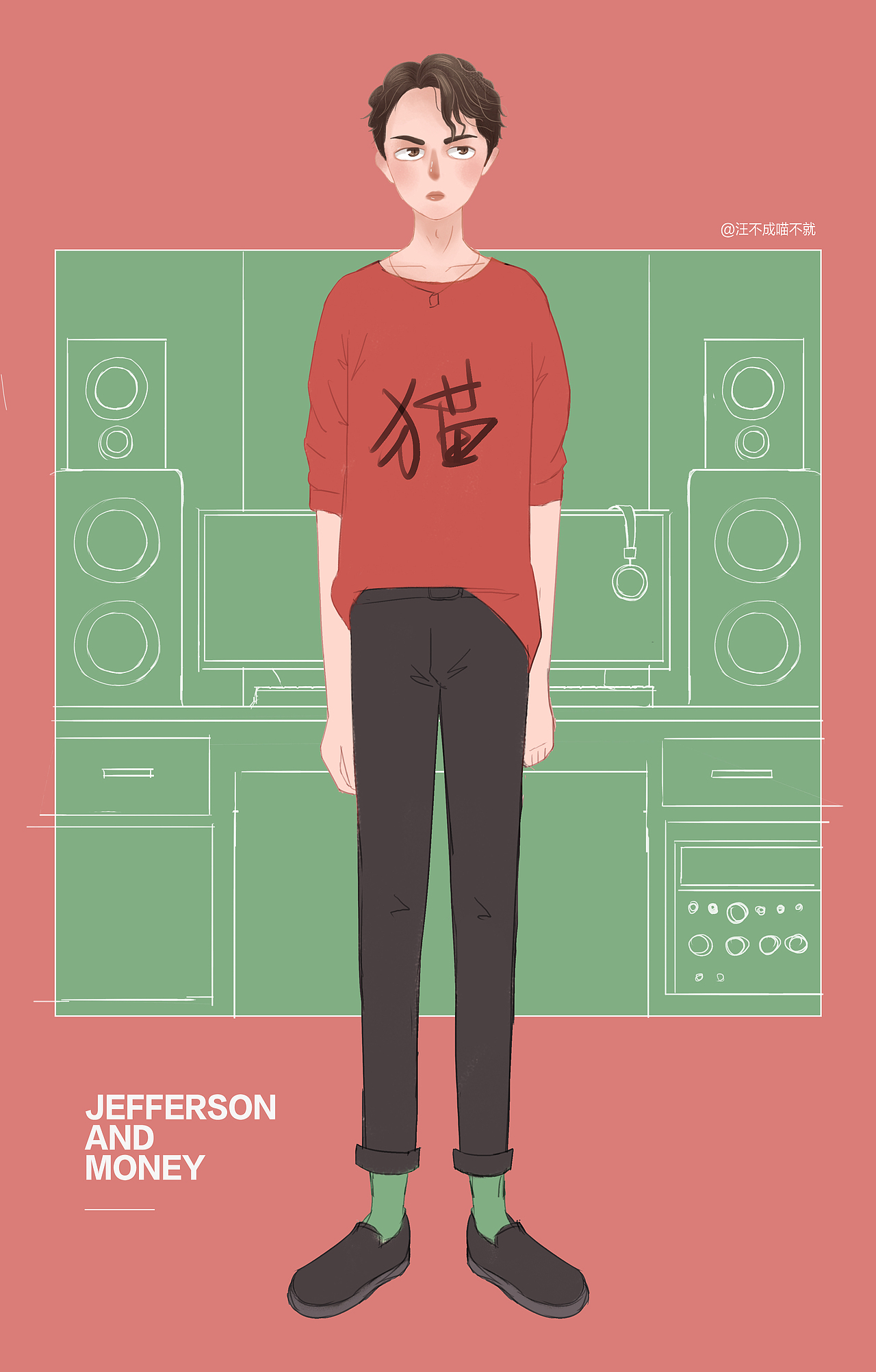 插画练习作品（图ZMTIxMjE2NjY4） - 创作习作 - 站酷设计师汪不成喵不就原创素材 - 站酷ZCOOL