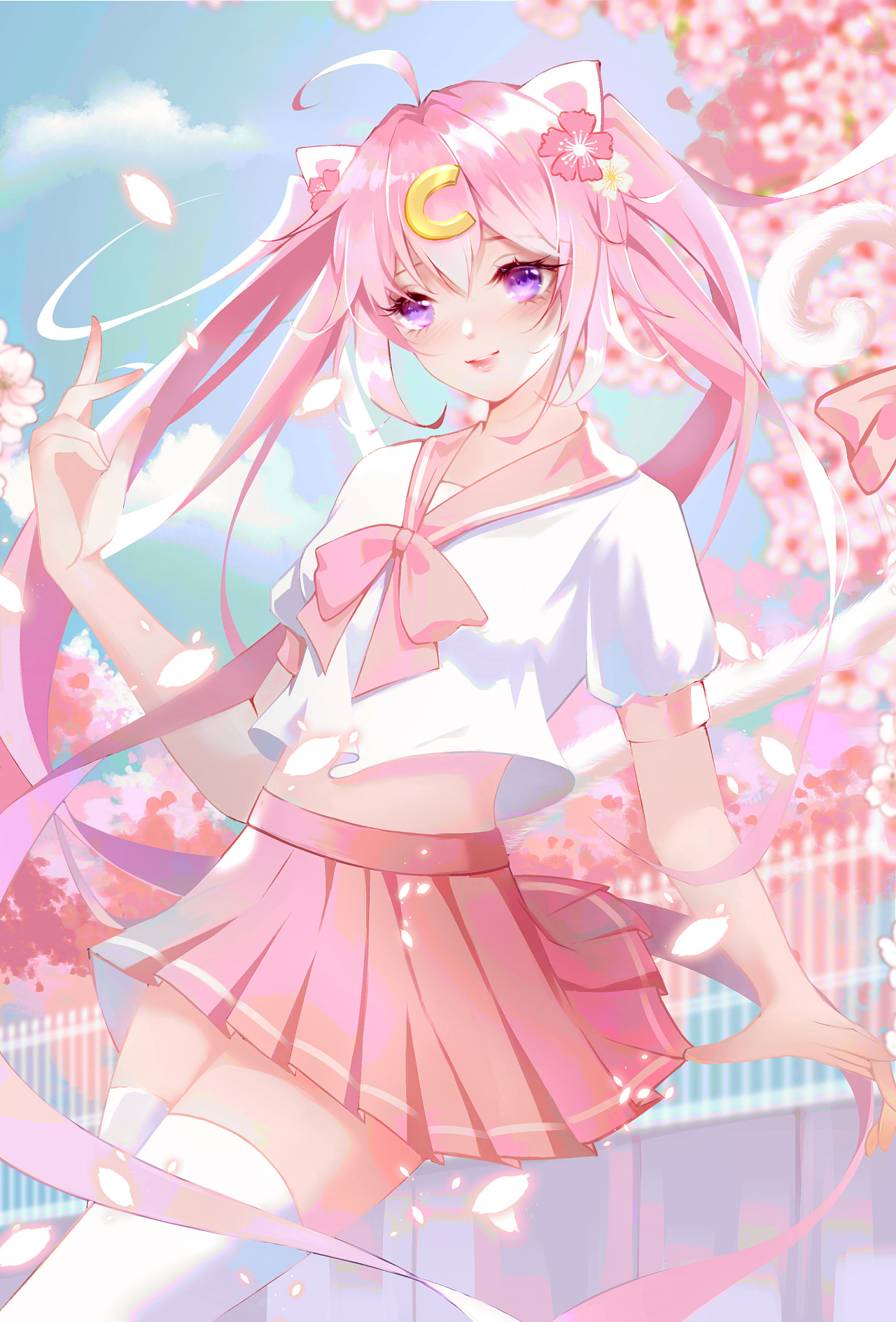 双马尾少女
