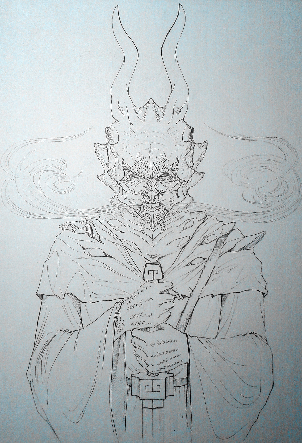 face off特效化妆师大对决第六季top作品个人手绘|插画|创作习作|黑羊