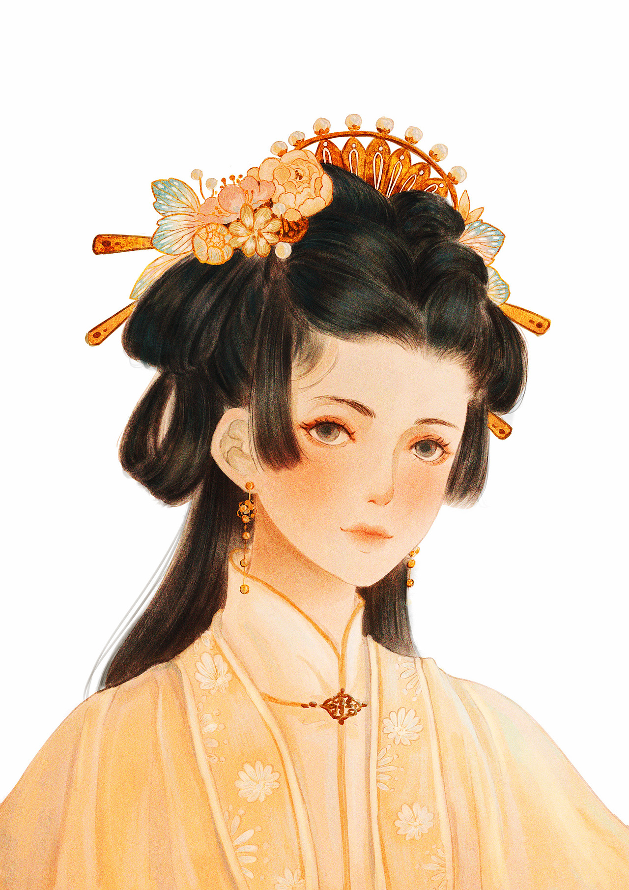 古风少女|插画|创作习作|瑶背背 - 原创作品 - 站酷 (zcool)