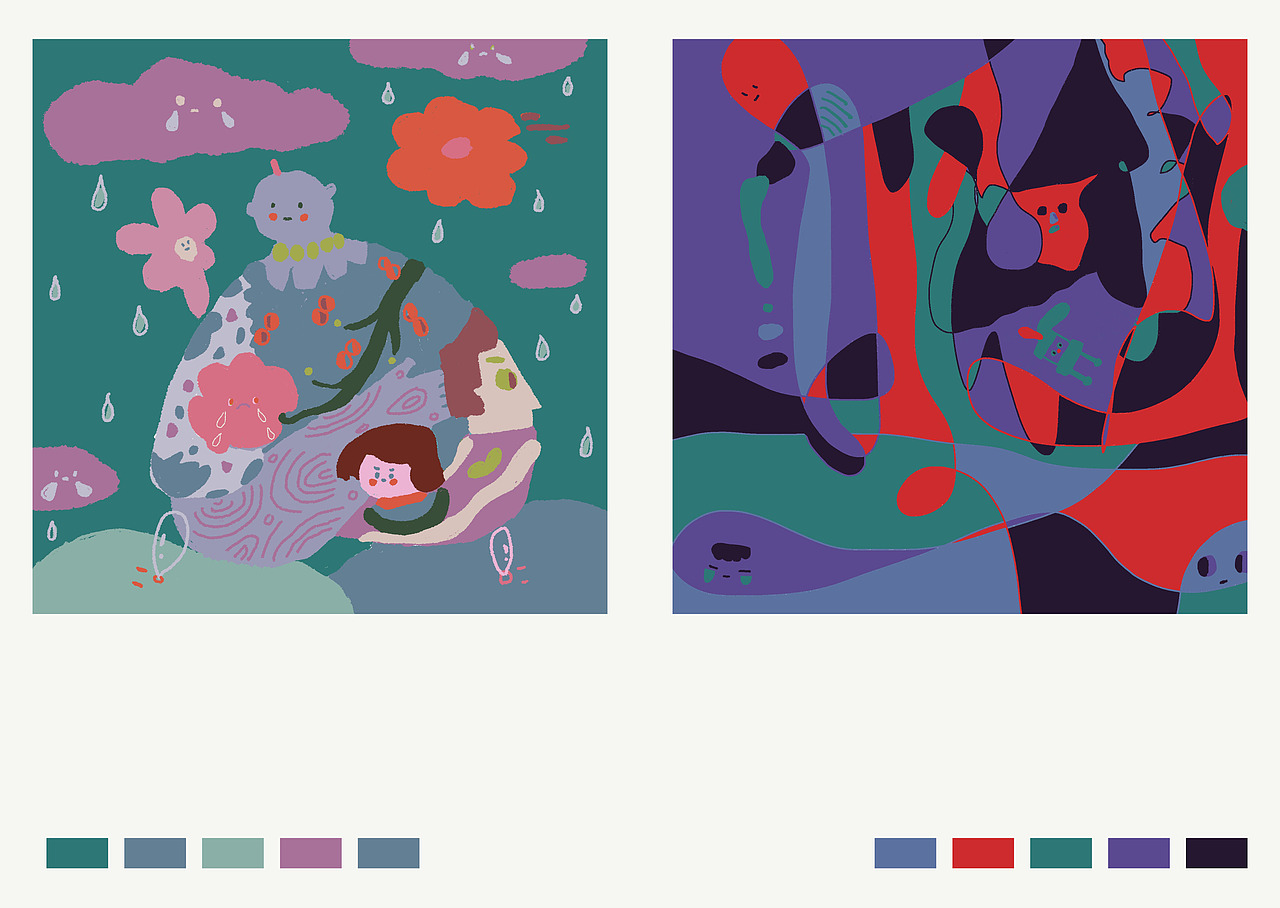 2021年终总结（图ZMjkwMzE3NTQ0） - 艺术插画 - 站酷设计师卷卷upupup原创素材 - 站酷ZCOOL