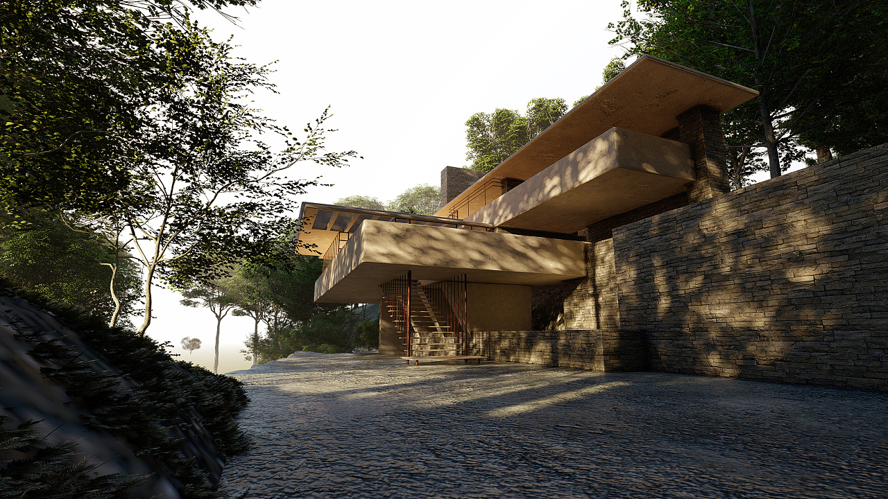 赖特的流水别墅